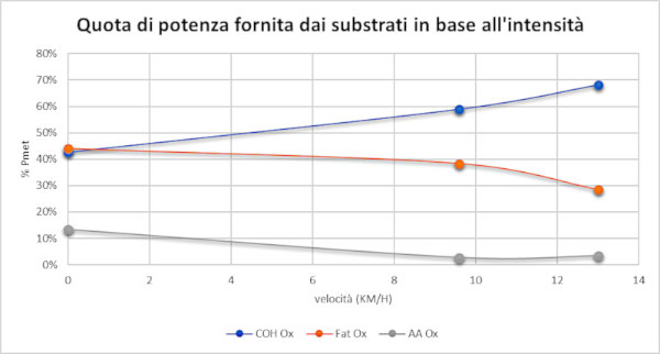 immagine del grafico riassuntivo sulle potenze metaboliche