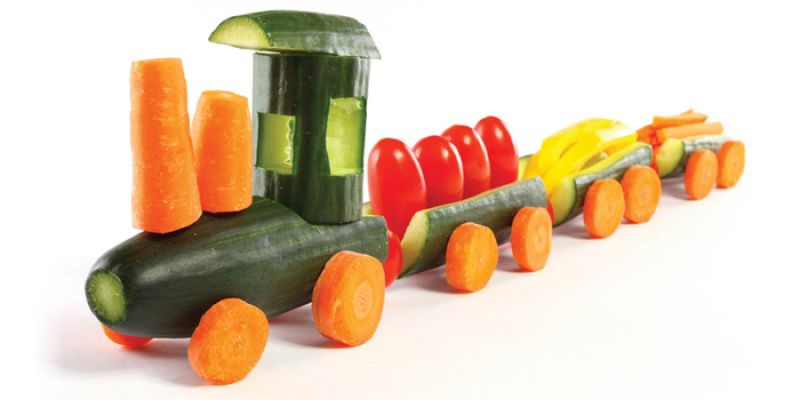 Immagine di trenino di verdure credue